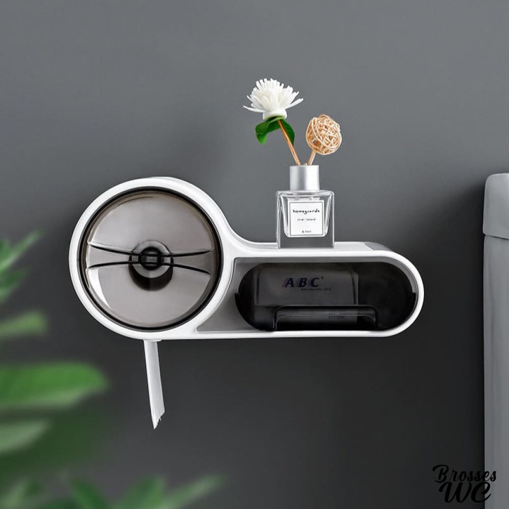 Dérouleur papier wc avec rangement astucieux