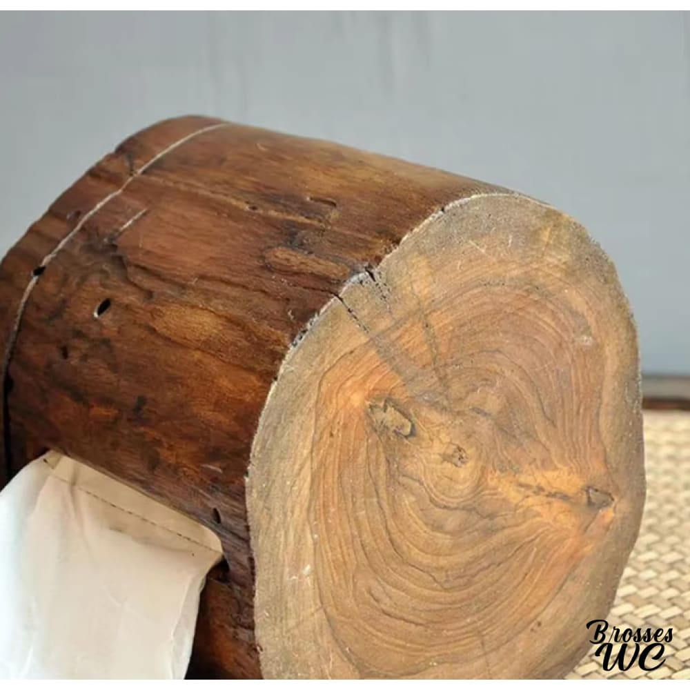 Dérouleur papier wc bois naturel