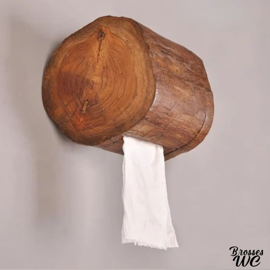 Dérouleur papier wc bois naturel