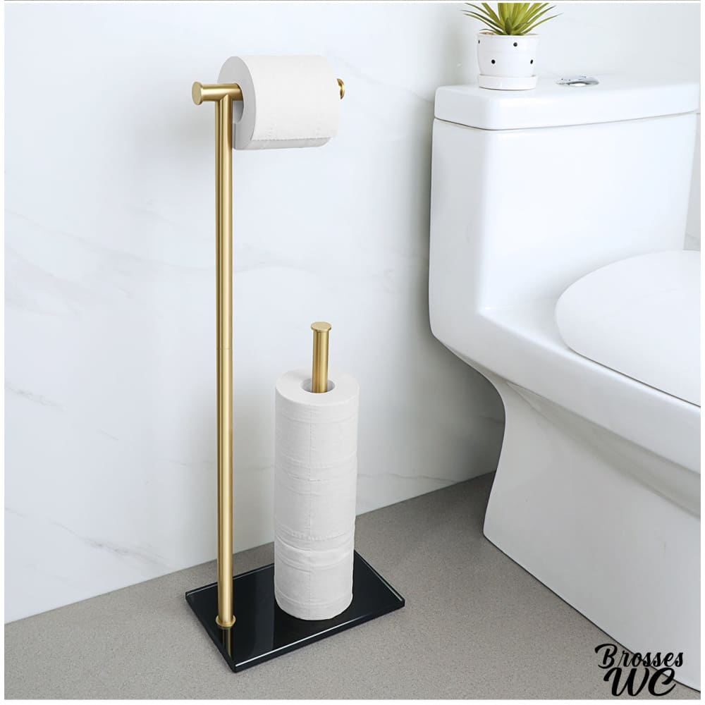 Dérouleur papier wc sur pied robuste