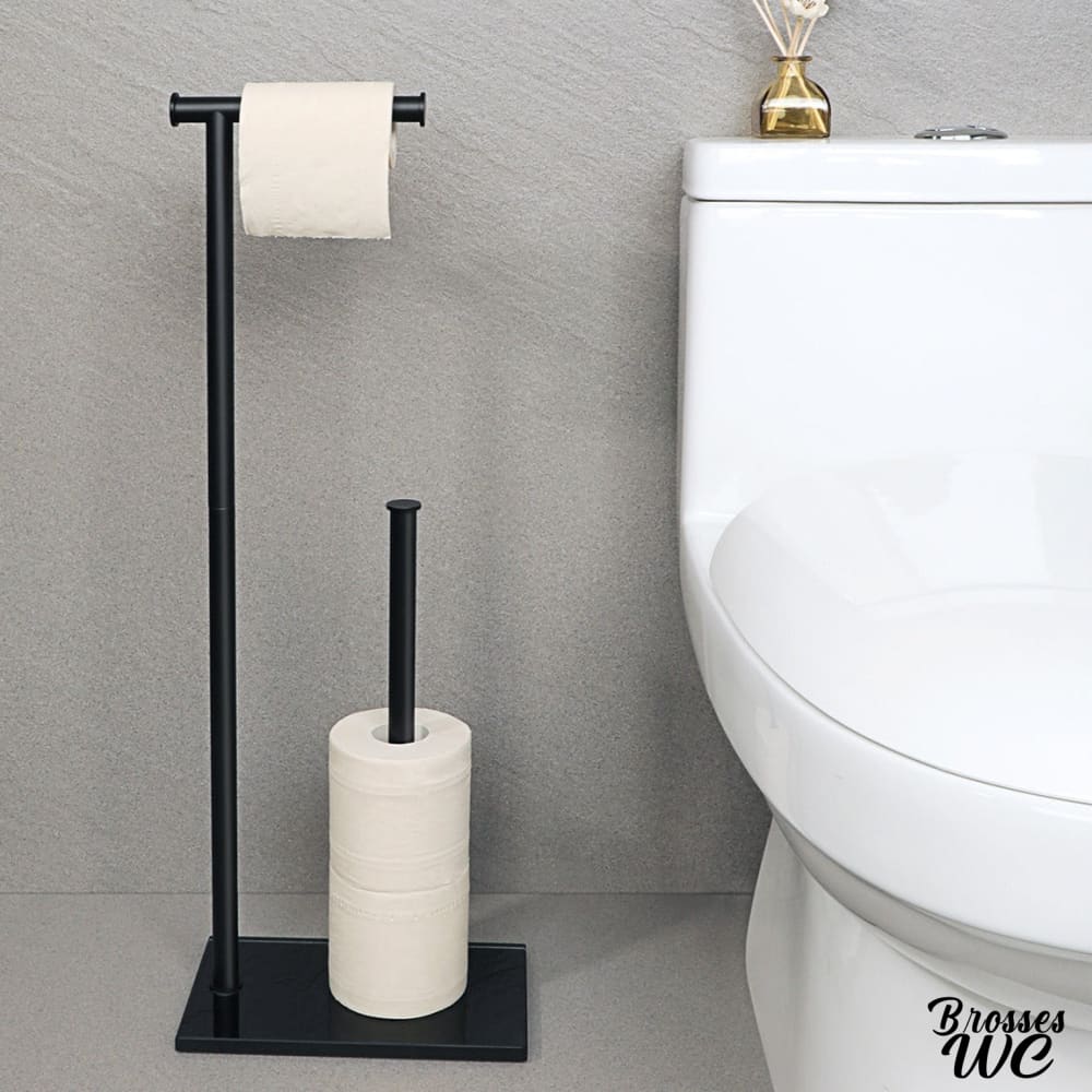 Dérouleur papier wc sur pied robuste
