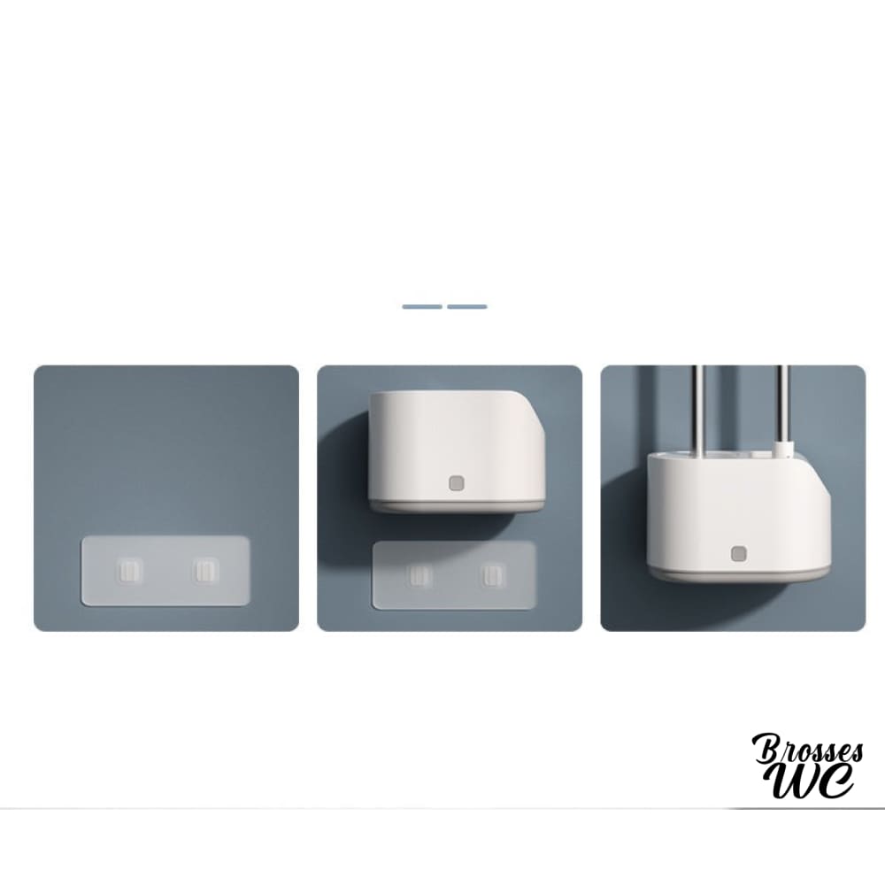 Double brosse wc blanche efficace