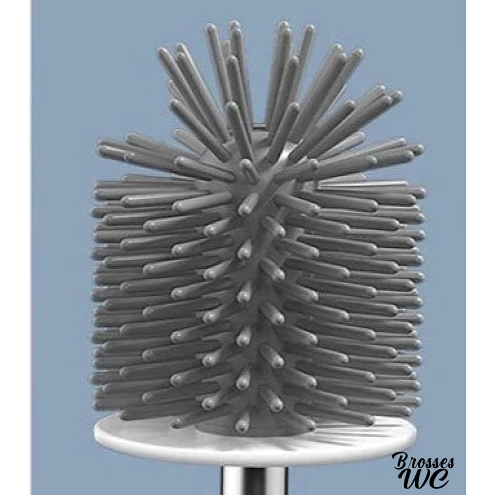 Double brosse wc blanche efficace