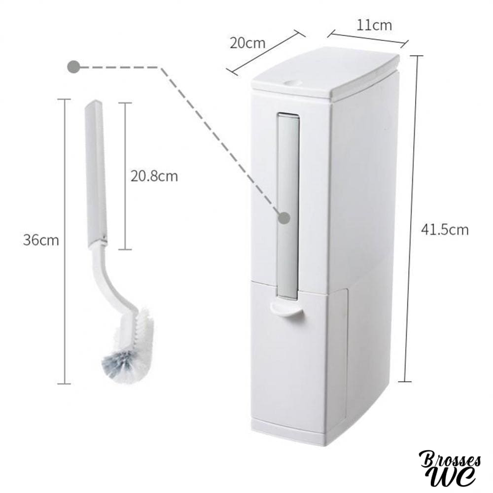 Ensemble brosse et poubelle wc assorti