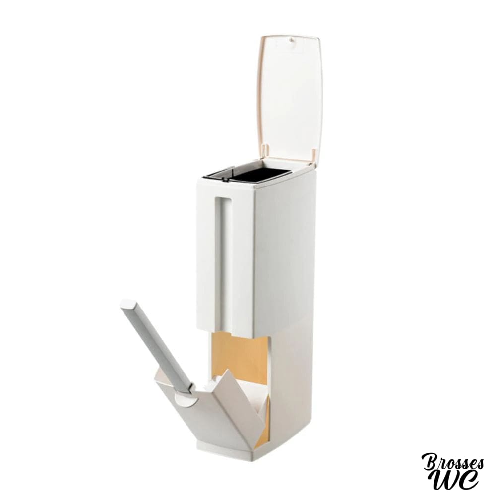Ensemble brosse et poubelle wc assorti