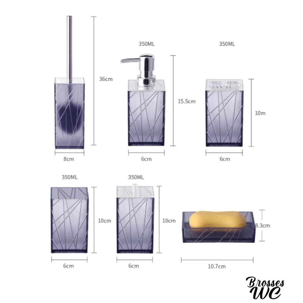 Kit brosse wc complet stylé