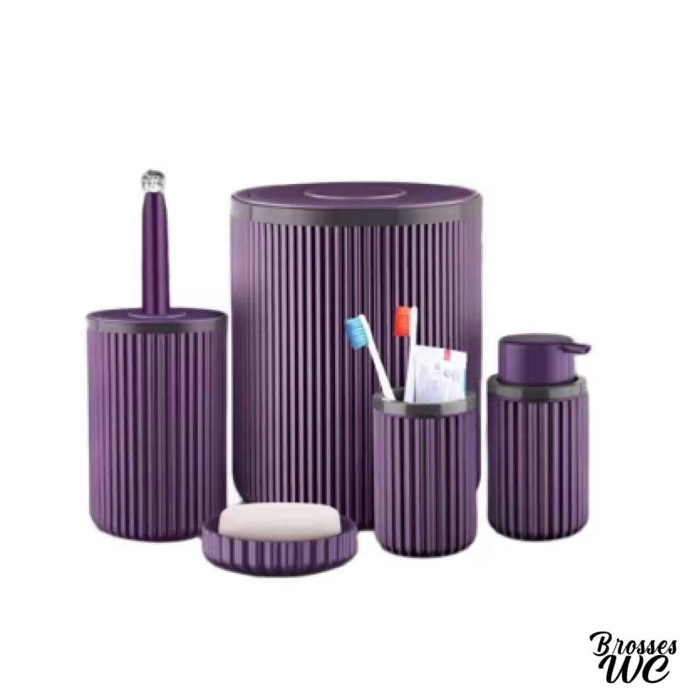 Ensemble brosse wc et poubelle originale