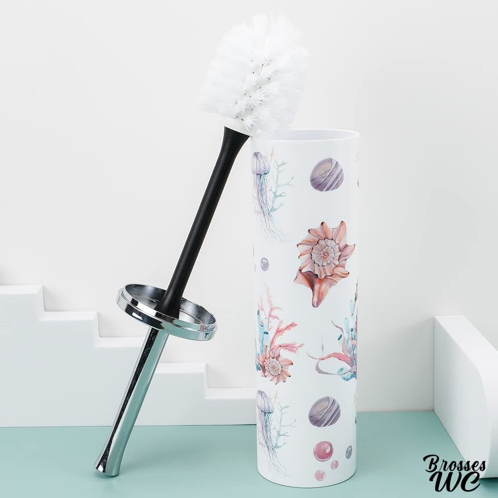 Ensemble brosse wc thème océan bleu