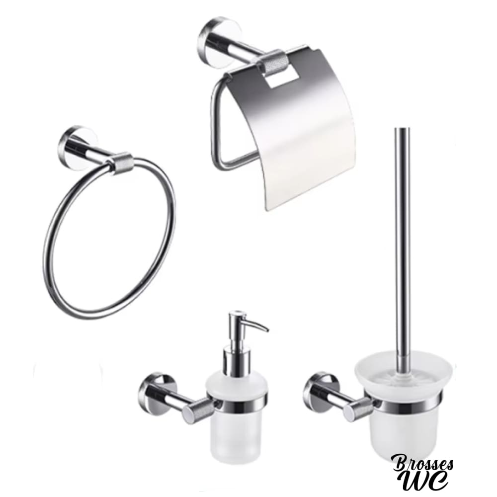 Ensemble dérouleur et brosse wc harmonieux