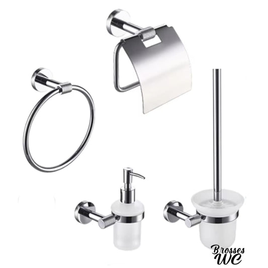 Ensemble dérouleur et brosse wc harmonieux
