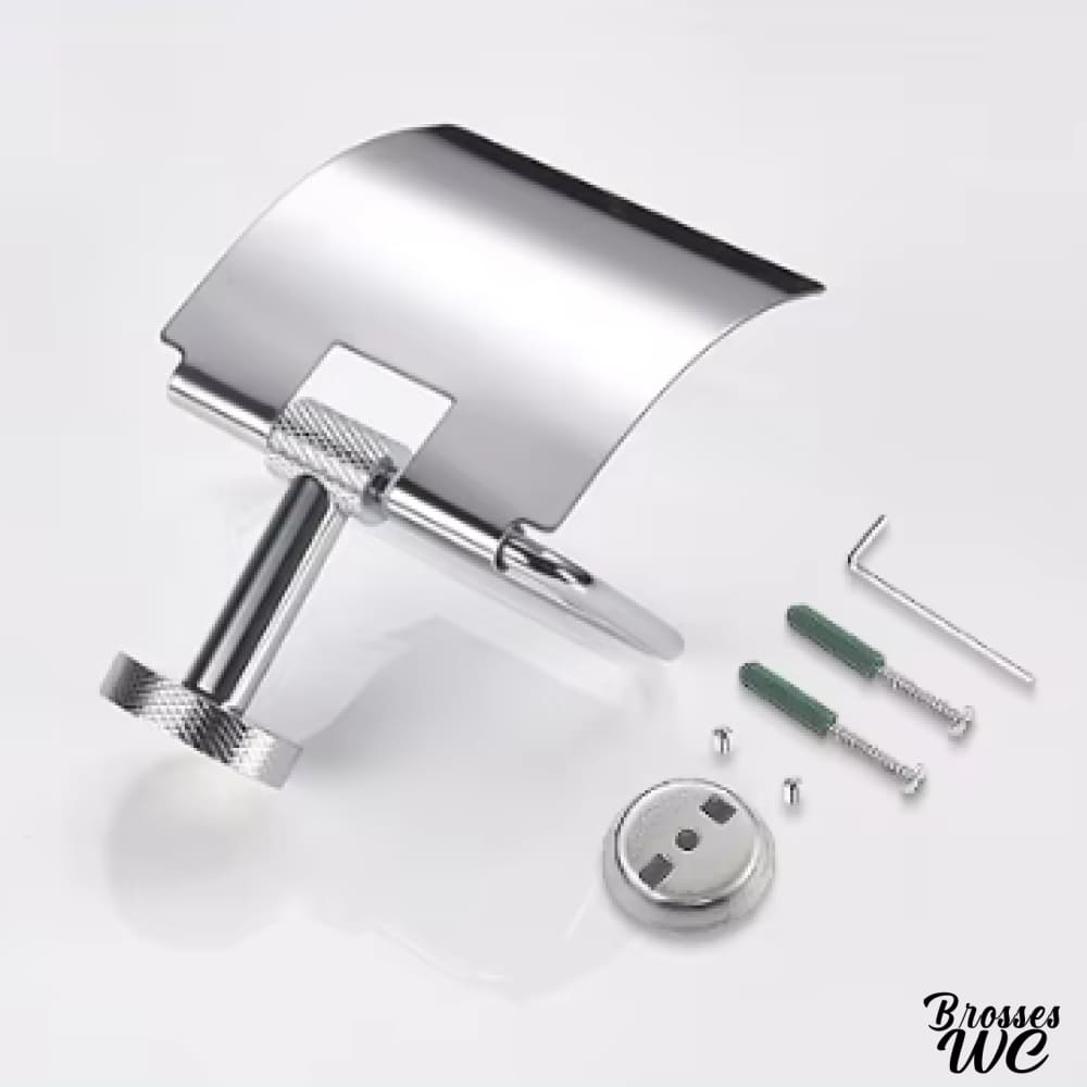 Ensemble dérouleur et brosse wc harmonieux