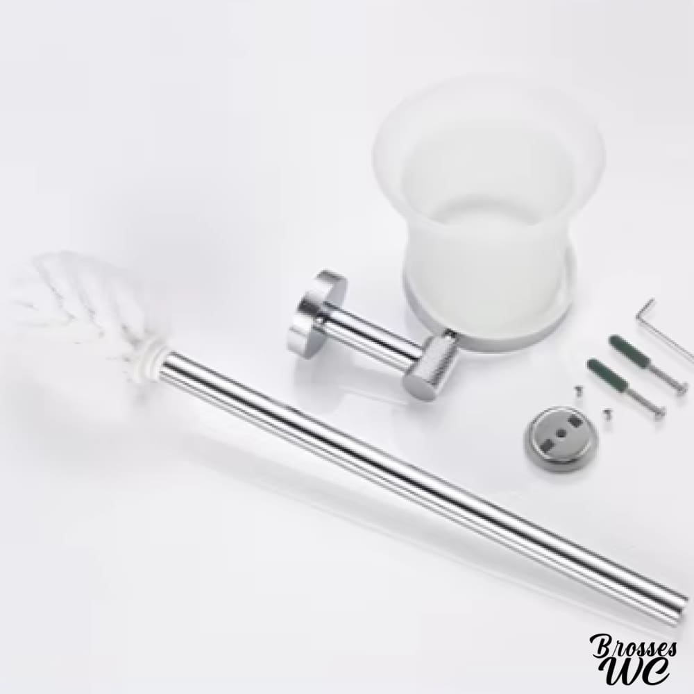 Ensemble dérouleur et brosse wc harmonieux