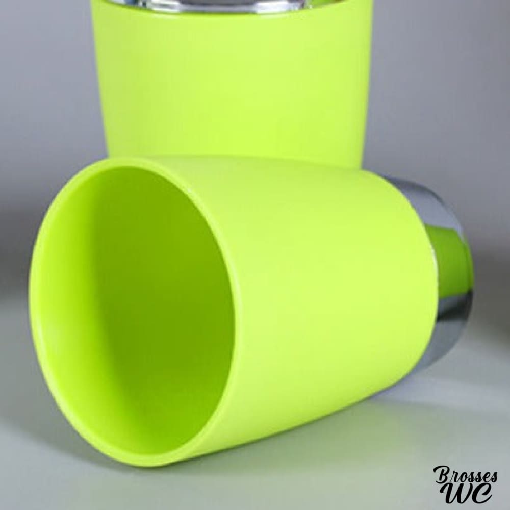 Ensemble poubelle et brosse wc assorti