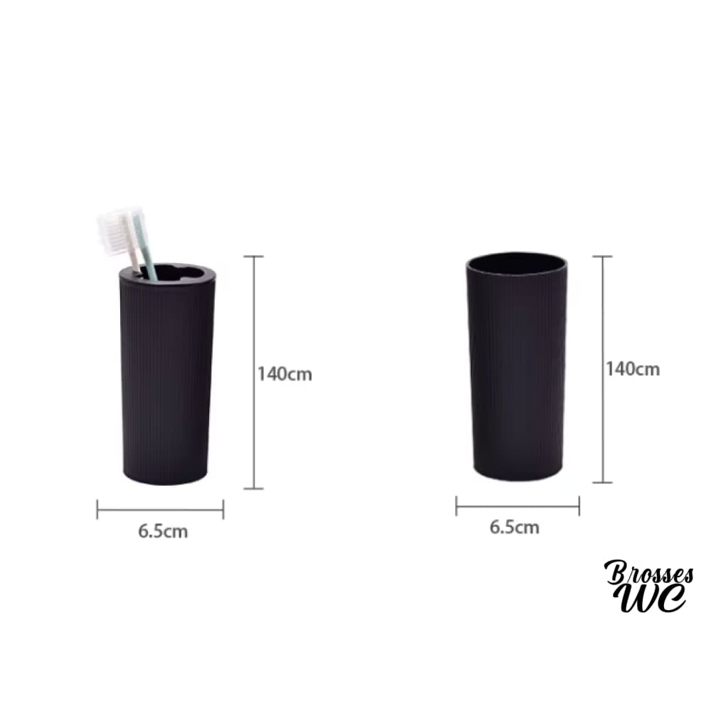 Ensemble salle de bain poubelle et brosse wc