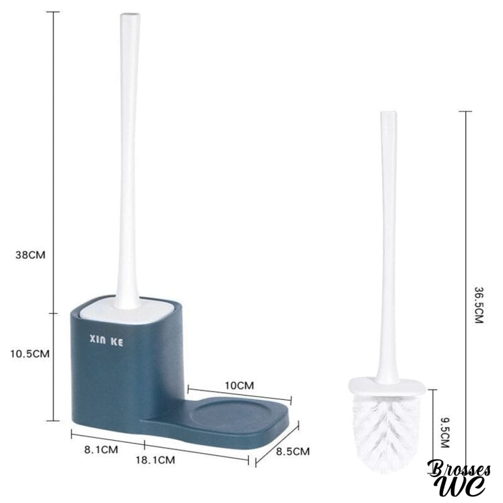 Brosse wc acier inoxydable noir élégant