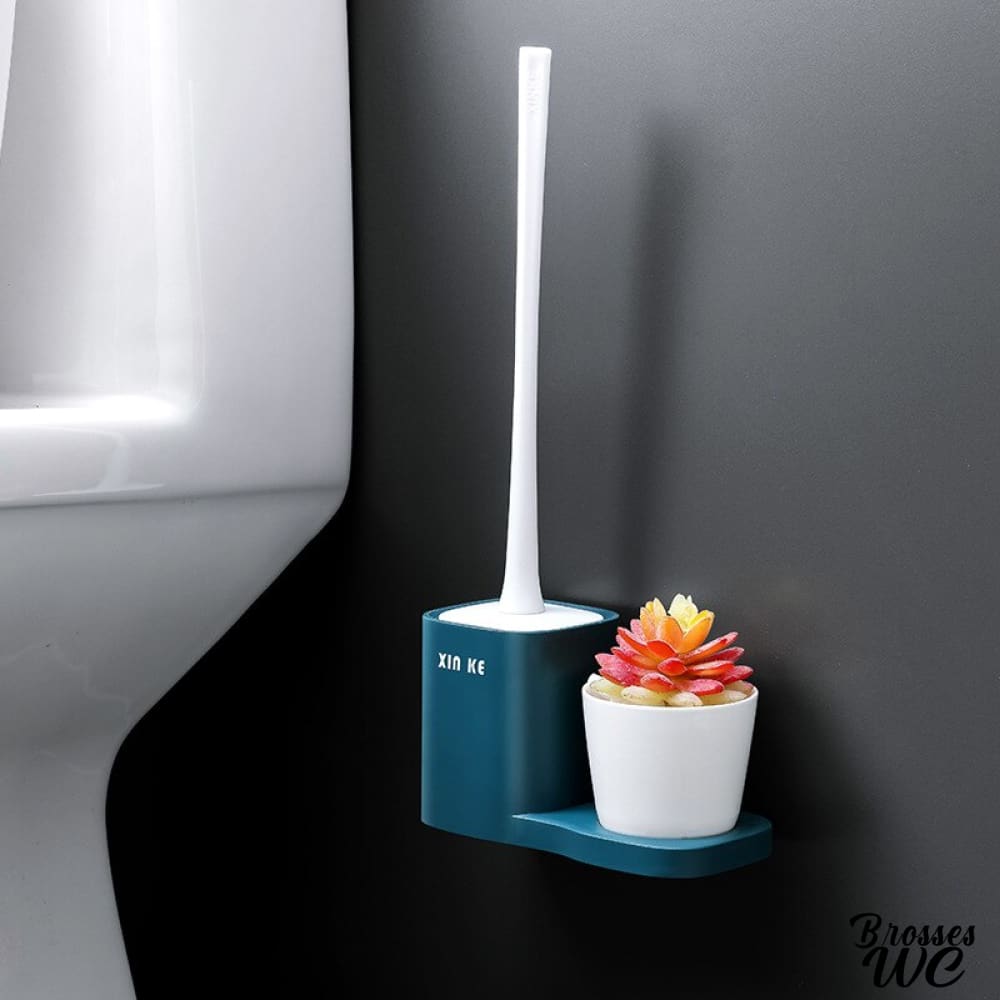 Brosse wc acier inoxydable noir élégant