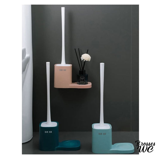 Brosse wc acier inoxydable noir élégant