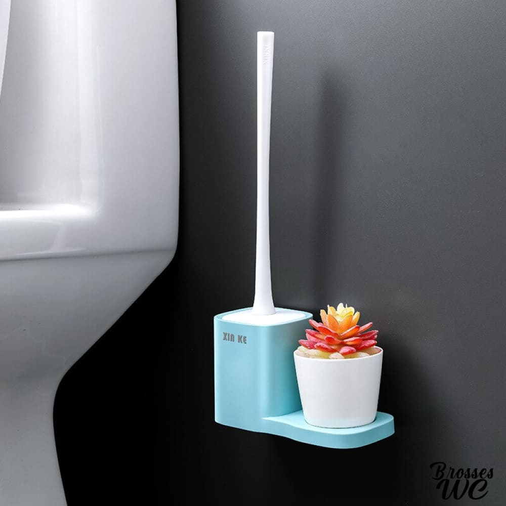 Brosse wc acier inoxydable noir élégant