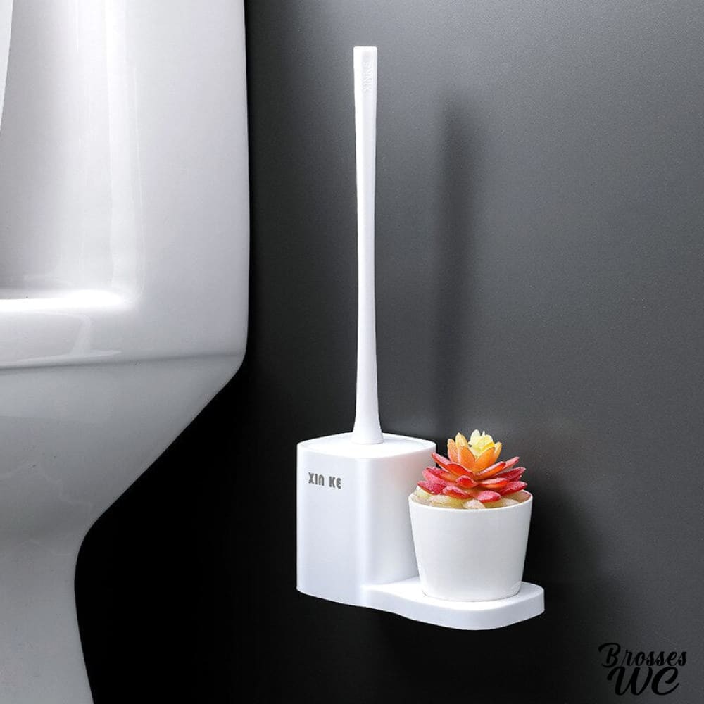 Brosse wc acier inoxydable noir élégant