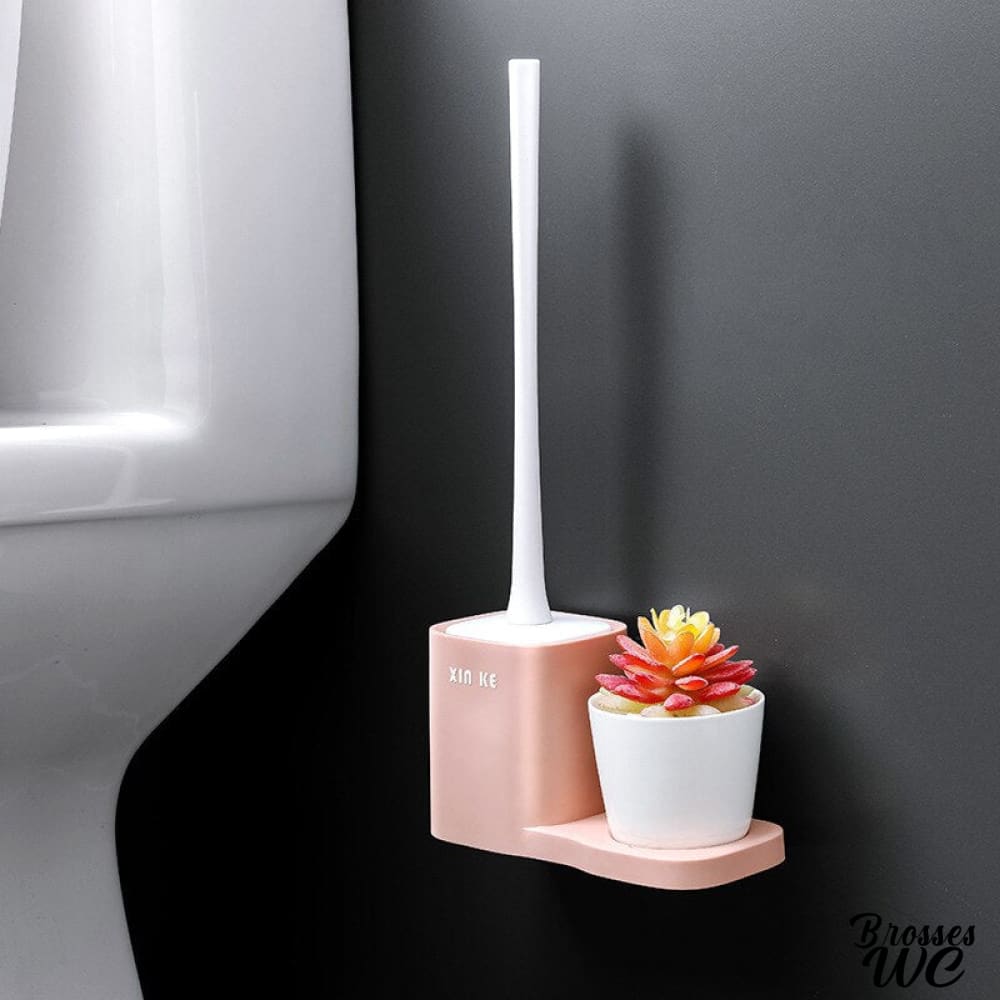 Brosse wc acier inoxydable noir élégant
