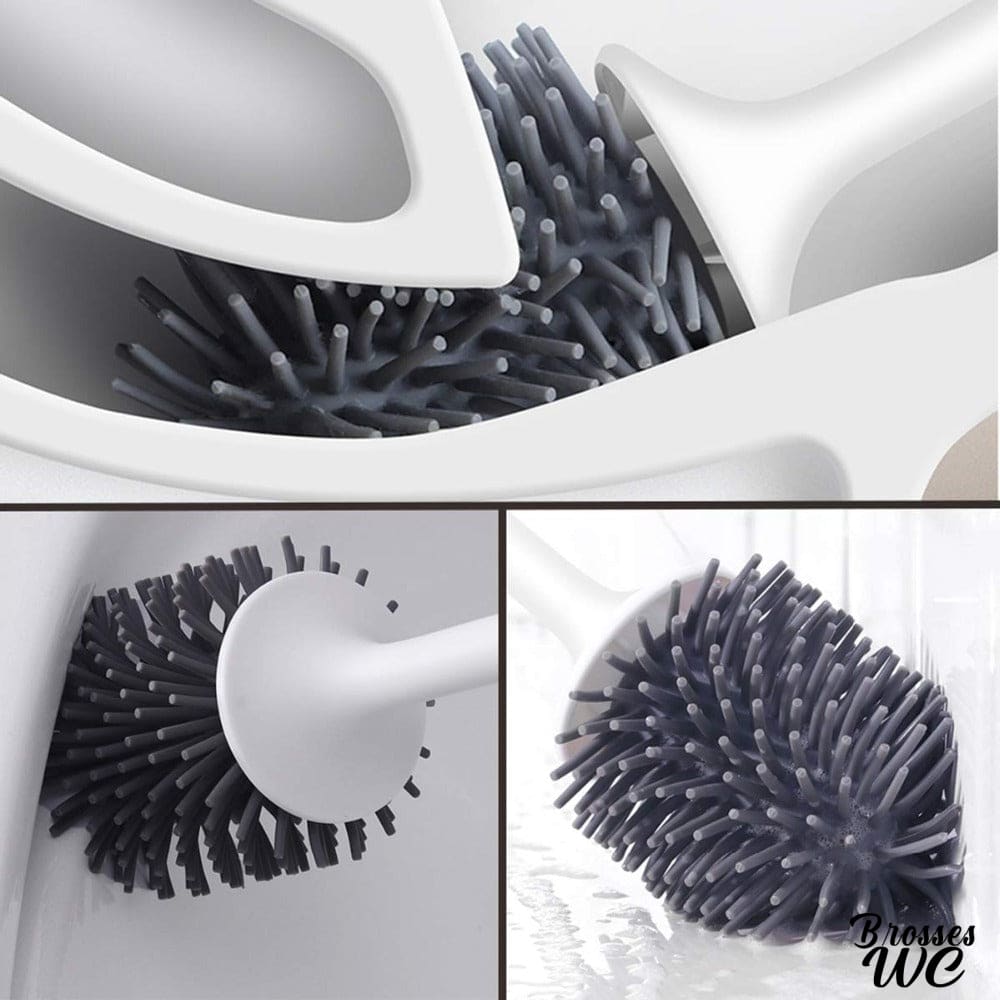 Brosse wc poils silicone doux
