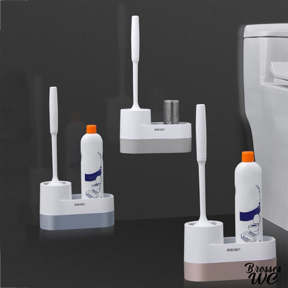 Brosse wc poils silicone doux