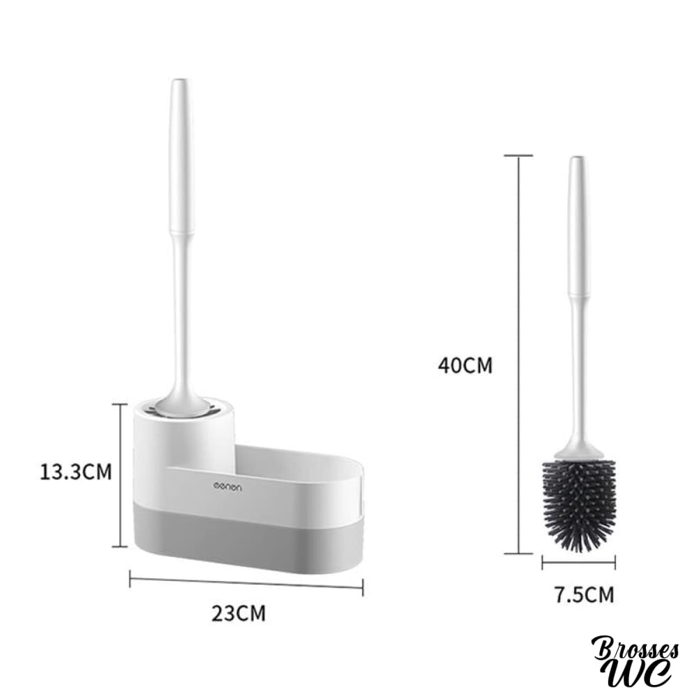 Brosse wc poils silicone doux