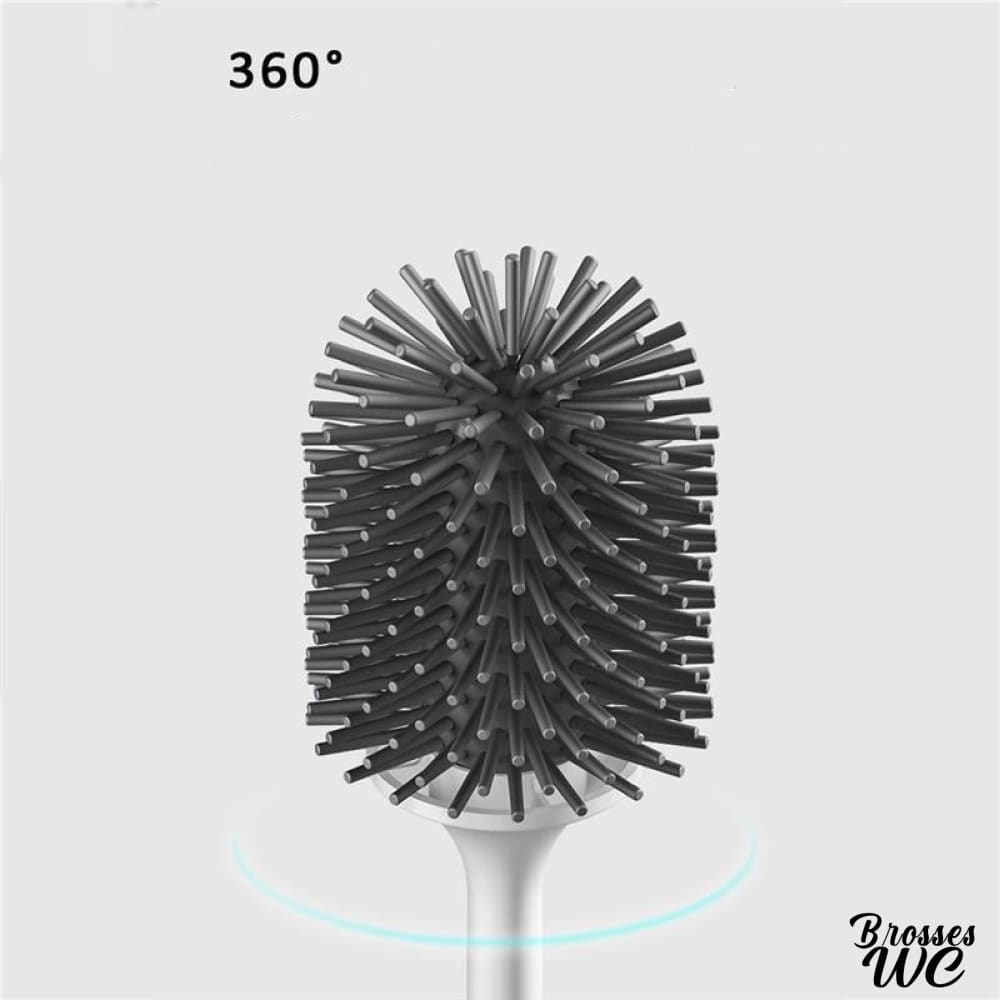 Brosse wc poils silicone doux