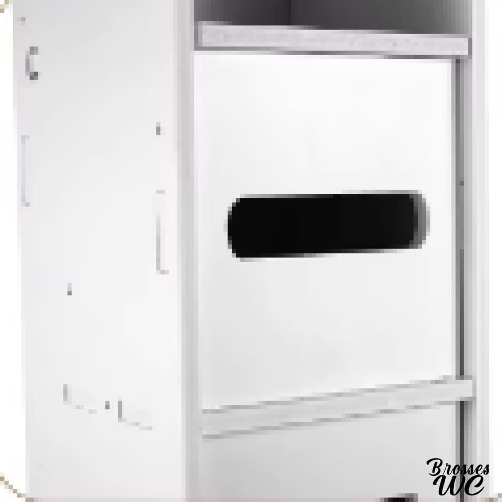 Meuble wc rangement avec brosse intégrée