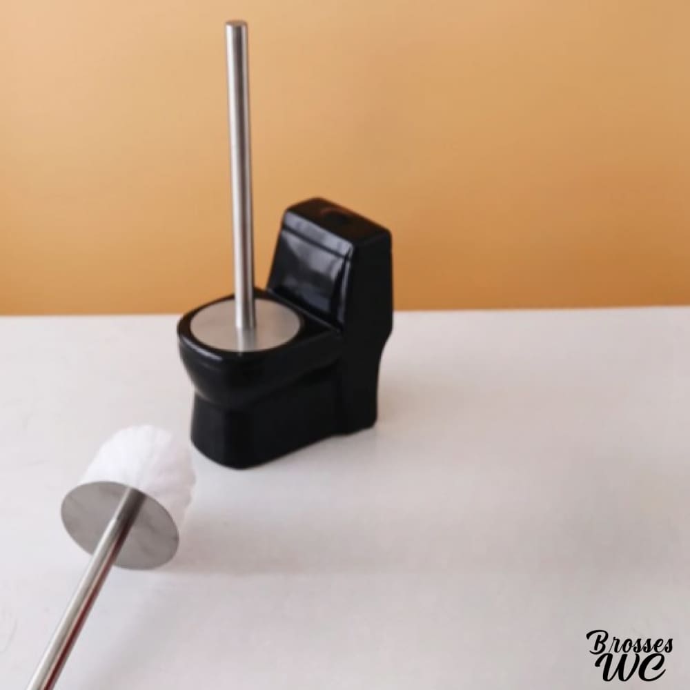 Porte-balai wc forme toilette originale