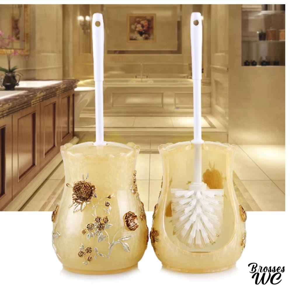 Support brosse wc imitation pierre naturelle