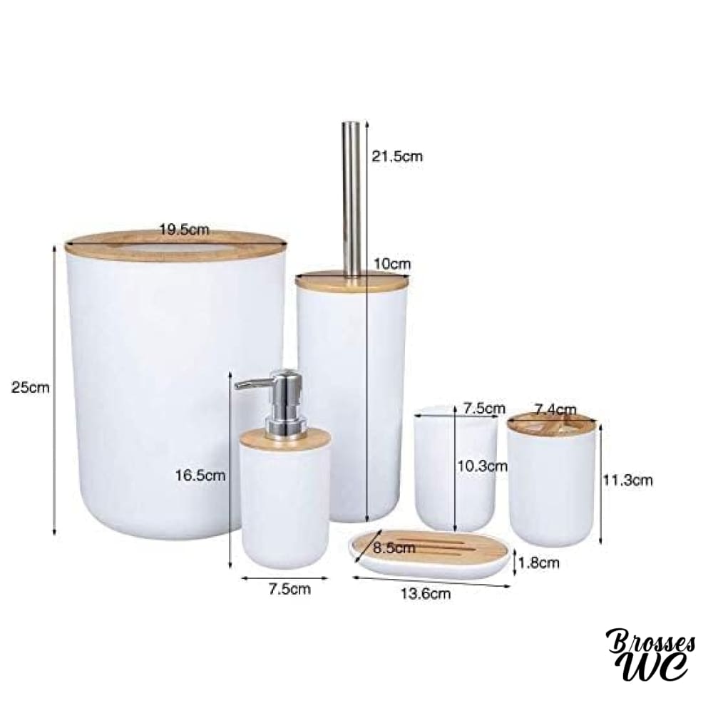 Porte-brosse wc bambou naturel