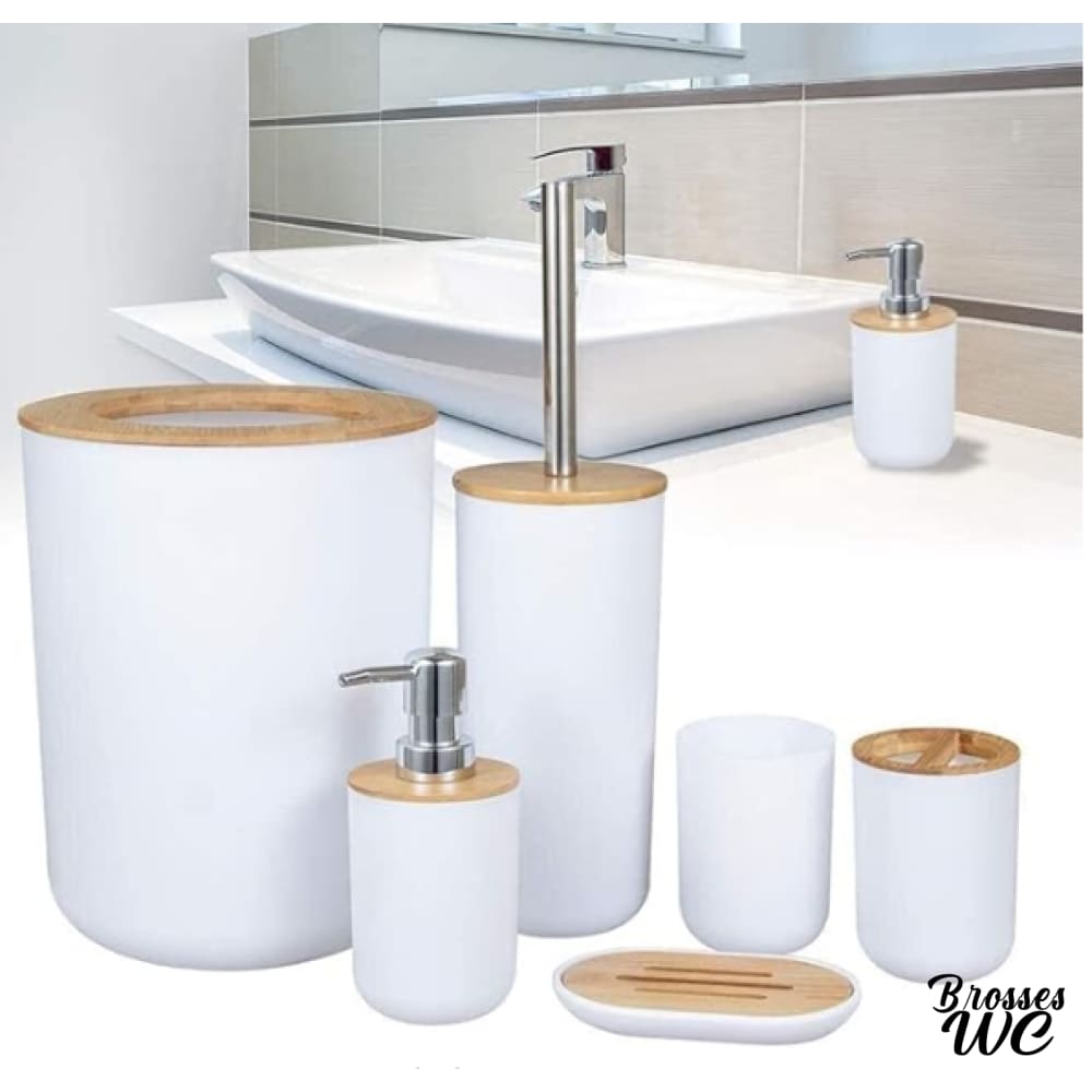 Porte-brosse wc bambou naturel