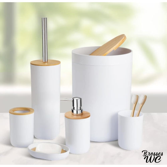 Porte-brosse wc bambou naturel