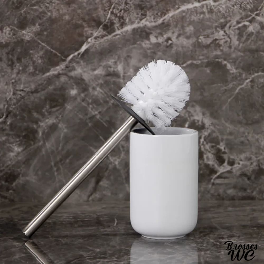 Porte-brosse wc céramique intemporel