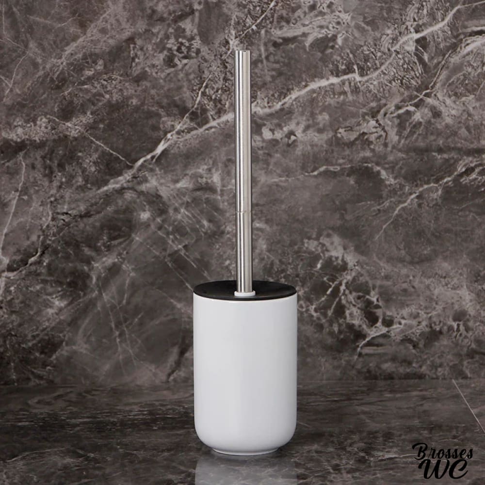 Porte-brosse wc céramique intemporel