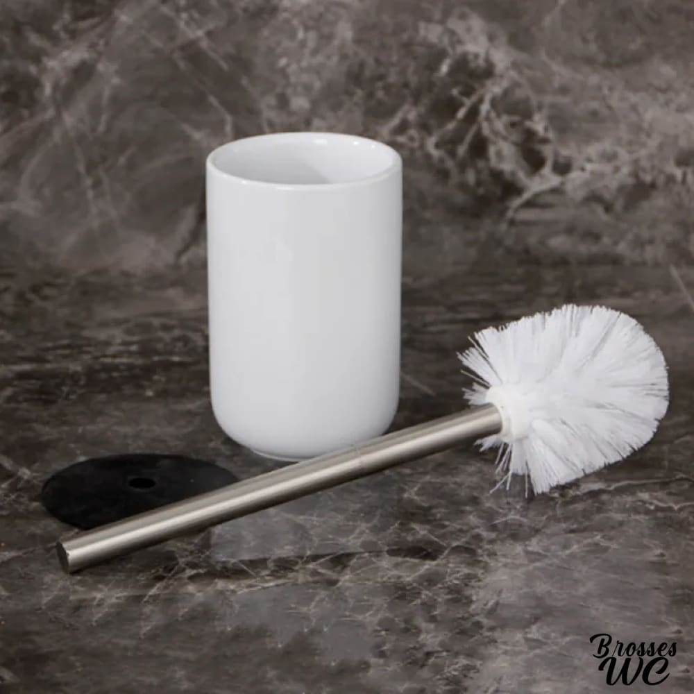 Porte-brosse wc céramique intemporel