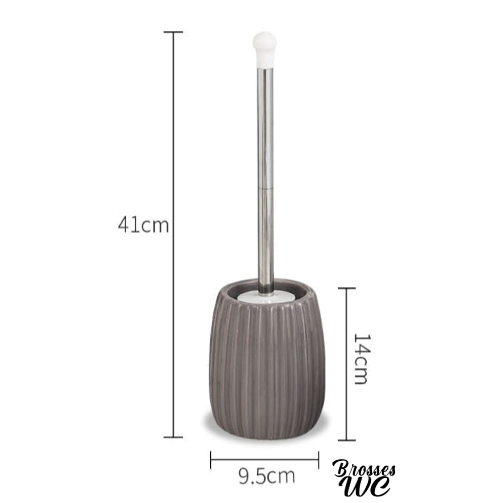 Porte-brosse wc céramique noir élégant