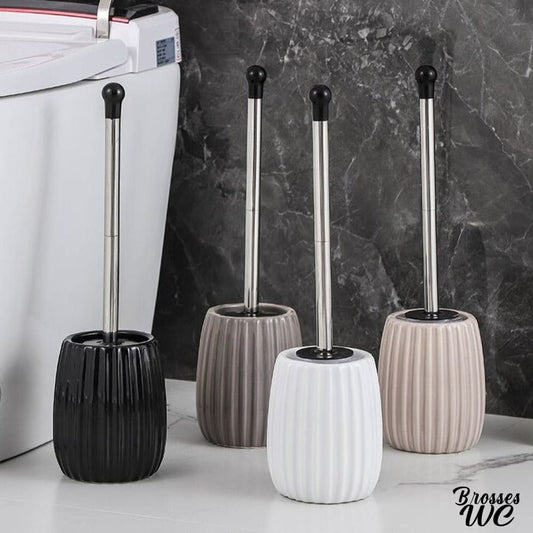 Porte-brosse wc céramique noir élégant
