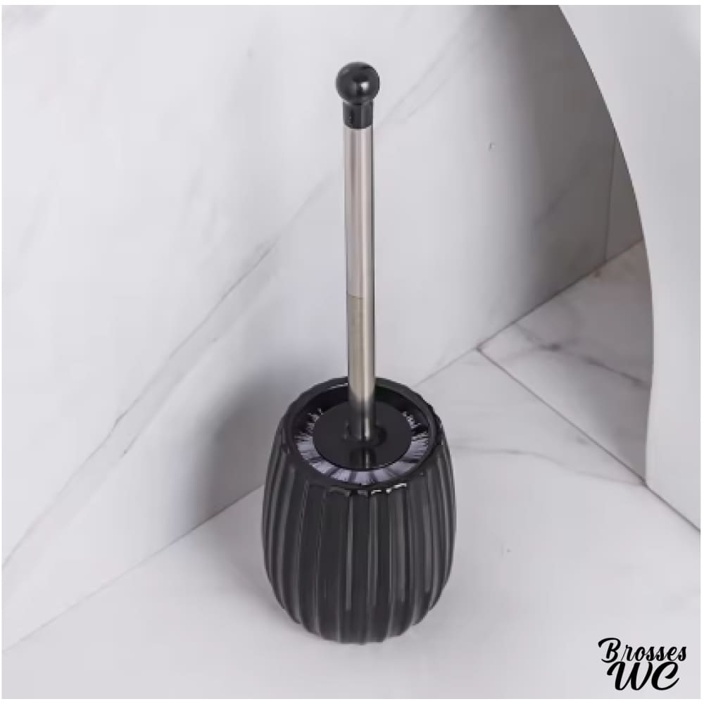 Porte-brosse wc céramique noir élégant