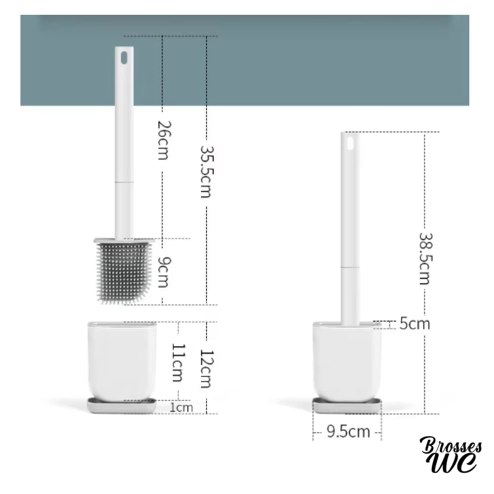 Porte-brosse wc discret élégant