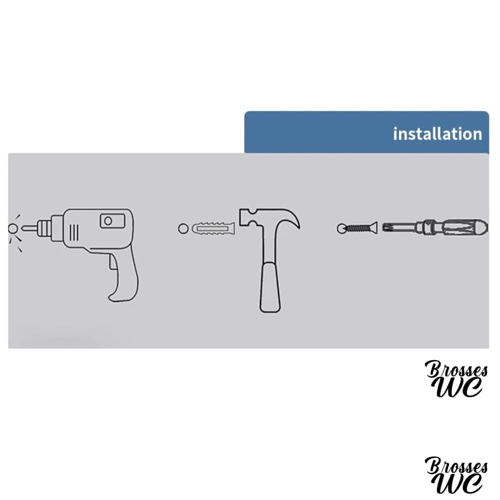 Porte-brosse wc inox et verre moderne
