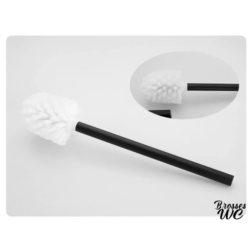 Porte-brosse wc inox et verre moderne