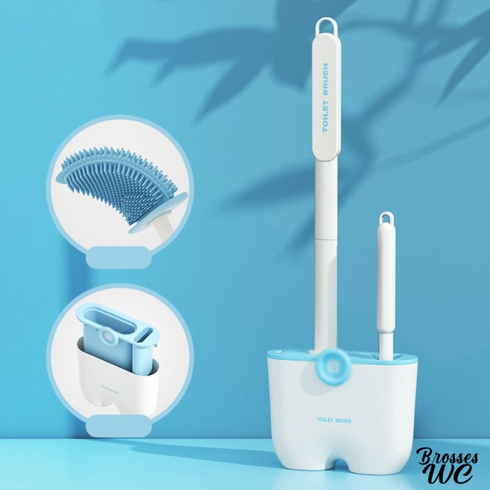 Porte-brosse wc mural discret