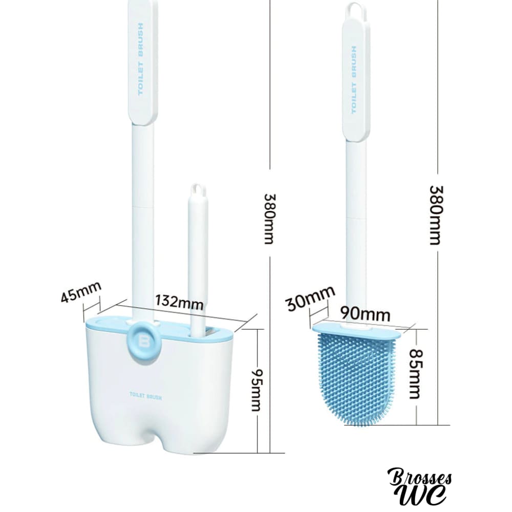 Porte-brosse wc mural discret