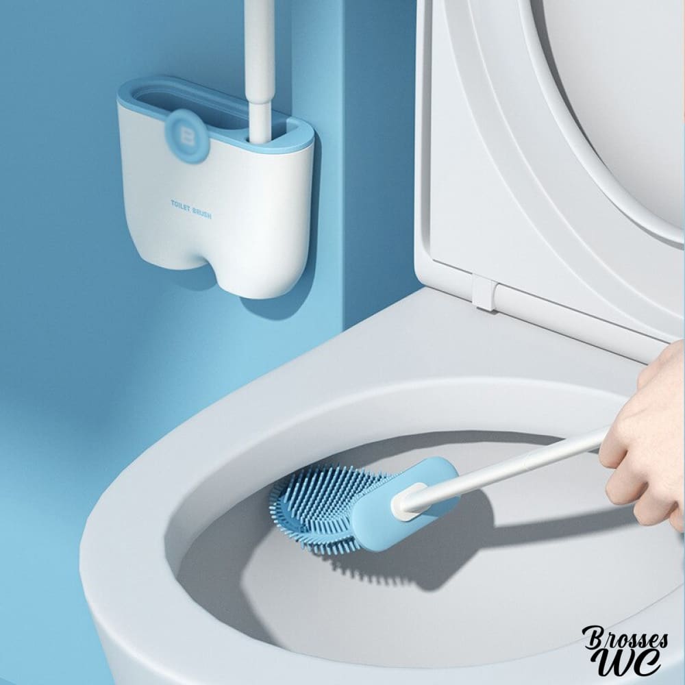 Porte-brosse wc mural discret