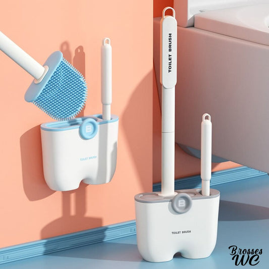 Porte-brosse wc mural discret