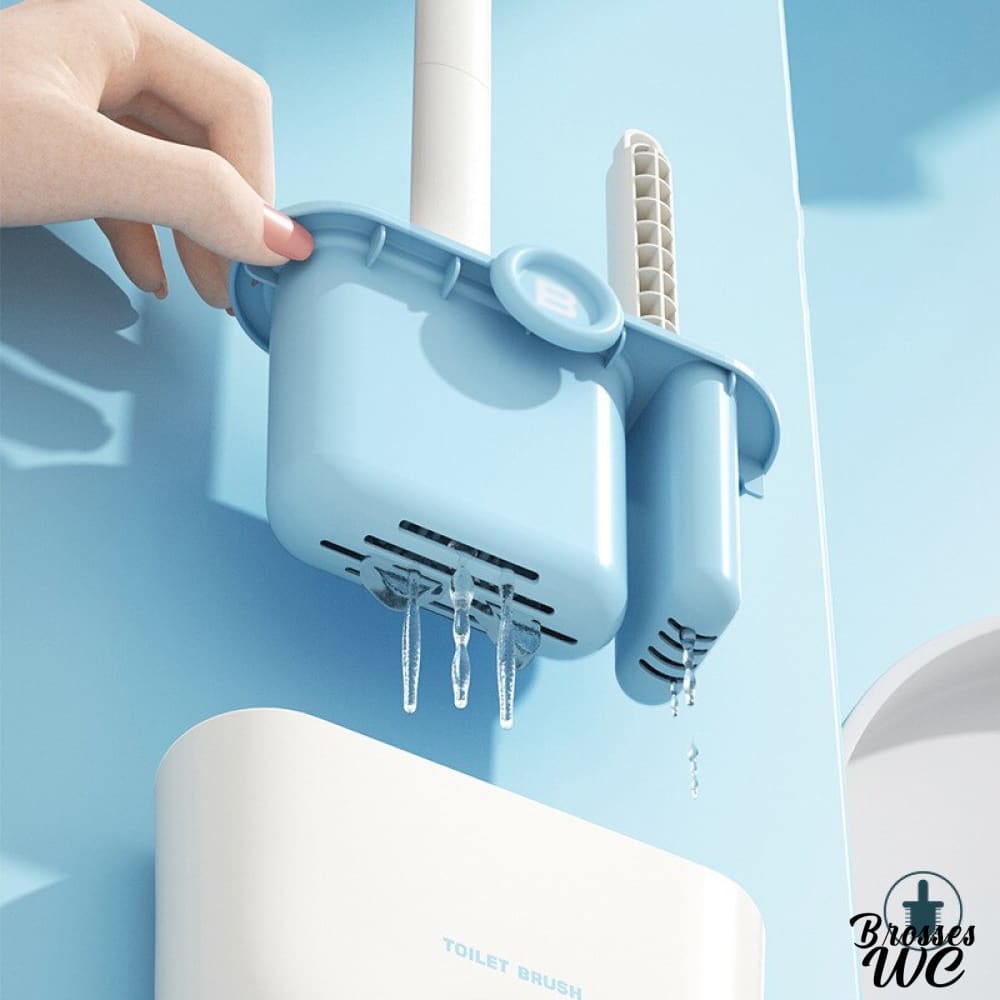 Porte-brosse wc mural discret