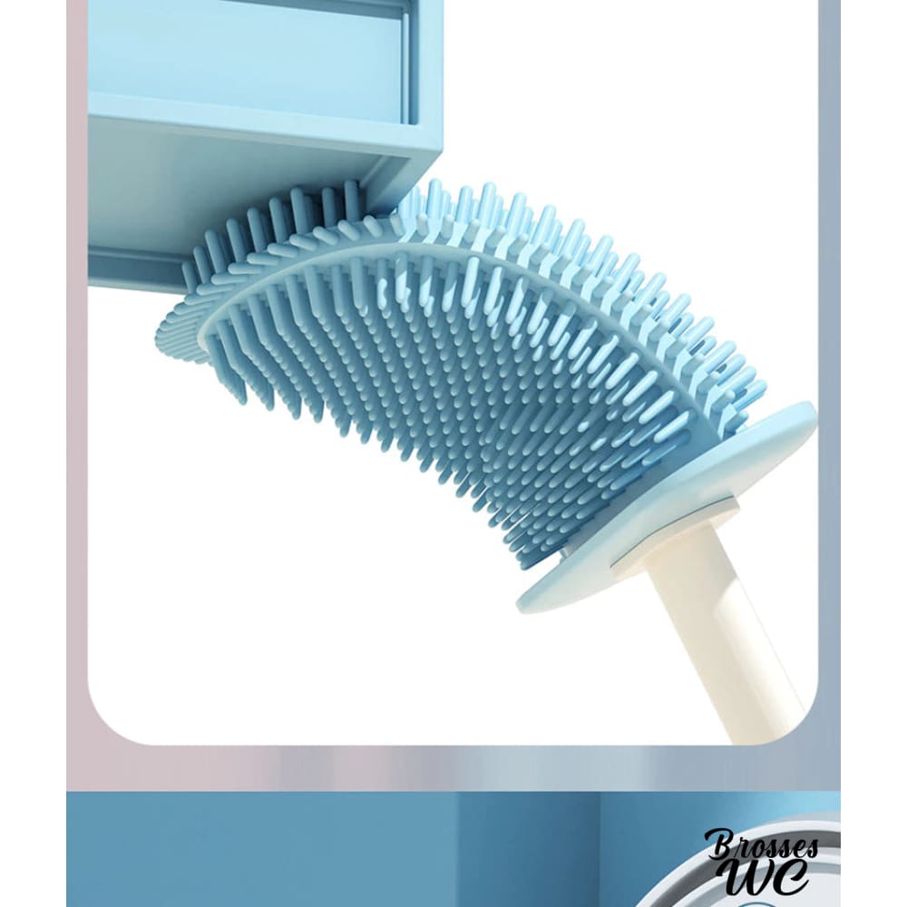 Porte-brosse wc mural discret