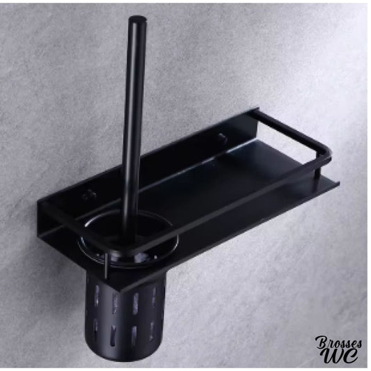 Porte-brosse wc mural noir sophistiqué